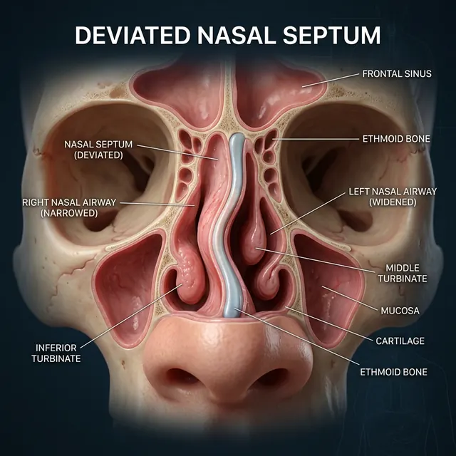 ¿Qué es la desviación del tabique nasal?